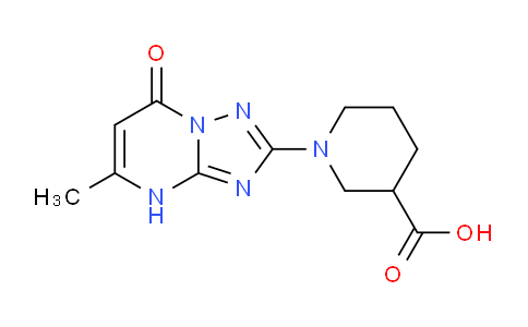 CAS No. 1708427-95-5, 1-(5-Methyl-7-oxo-4,7-dihydro-[1,2,4]triazolo[1,5-a]pyrimidin-2-yl)piperidine-3-carboxylic acid