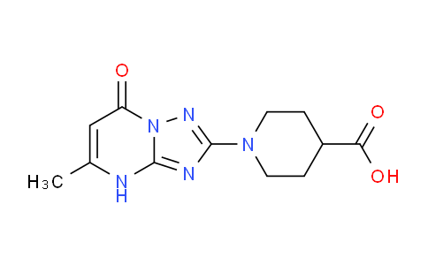 CAS No. 1710195-17-7, 1-(5-Methyl-7-oxo-4,7-dihydro-[1,2,4]triazolo[1,5-a]pyrimidin-2-yl)piperidine-4-carboxylic acid