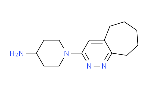 CAS No. 1708012-94-5, 1-(6,7,8,9-Tetrahydro-5H-cyclohepta[c]pyridazin-3-yl)piperidin-4-amine