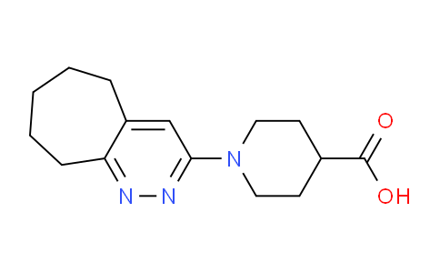 CAS No. 1707394-27-1, 1-(6,7,8,9-Tetrahydro-5H-cyclohepta[c]pyridazin-3-yl)piperidine-4-carboxylic acid