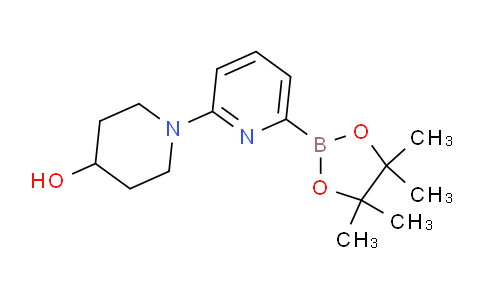 CAS No. 1313040-65-1, 1-(6-(4,4,5,5-Tetramethyl-1,3,2-dioxaborolan-2-yl)pyridin-2-yl)piperidin-4-ol