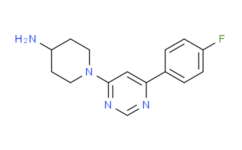 CAS No. 1707594-64-6, 1-(6-(4-Fluorophenyl)pyrimidin-4-yl)piperidin-4-amine