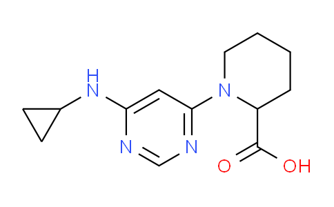 CAS No. 1353943-71-1, 1-(6-(Cyclopropylamino)pyrimidin-4-yl)piperidine-2-carboxylic acid