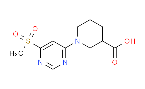 CAS No. 1708080-67-4, 1-(6-(Methylsulfonyl)pyrimidin-4-yl)piperidine-3-carboxylic acid