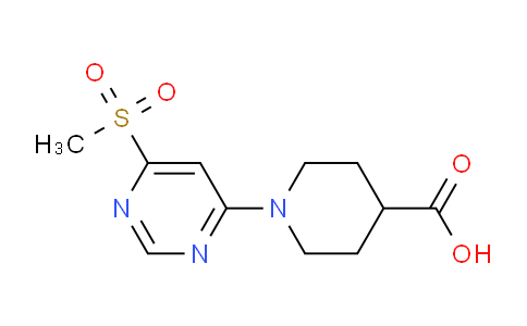 CAS No. 1707594-81-7, 1-(6-(Methylsulfonyl)pyrimidin-4-yl)piperidine-4-carboxylic acid