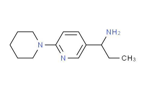 CAS No. 1355201-53-4, 1-(6-(Piperidin-1-yl)pyridin-3-yl)propan-1-amine