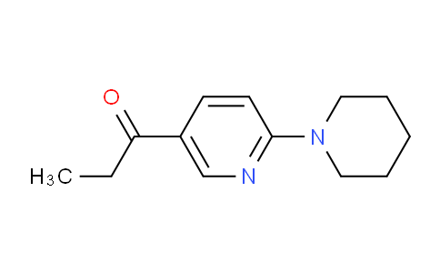CAS No. 1355230-35-1, 1-(6-(Piperidin-1-yl)pyridin-3-yl)propan-1-one