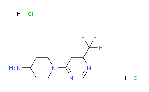 CAS No. 1329672-94-7, 1-(6-(Trifluoromethyl)pyrimidin-4-yl)piperidin-4-amine dihydrochloride
