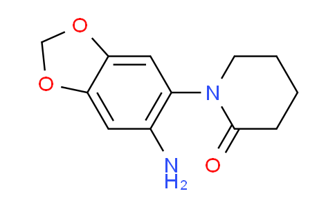 CAS No. 1366386-67-5, 1-(6-Aminobenzo[d][1,3]dioxol-5-yl)piperidin-2-one
