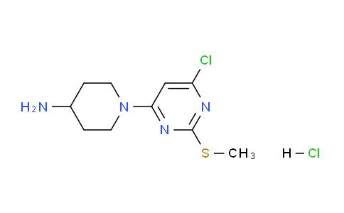 CAS No. 1261236-05-8, 1-(6-Chloro-2-(methylthio)pyrimidin-4-yl)piperidin-4-amine hydrochloride