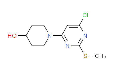 CAS No. 1261231-33-7, 1-(6-Chloro-2-(methylthio)pyrimidin-4-yl)piperidin-4-ol