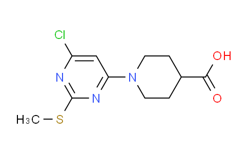 CAS No. 1261231-45-1, 1-(6-Chloro-2-(methylthio)pyrimidin-4-yl)piperidine-4-carboxylic acid
