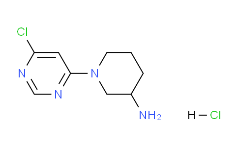 CAS No. 1185307-01-0, 1-(6-Chloropyrimidin-4-yl)piperidin-3-amine hydrochloride