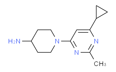 CAS No. 1713639-59-8, 1-(6-Cyclopropyl-2-methylpyrimidin-4-yl)piperidin-4-amine