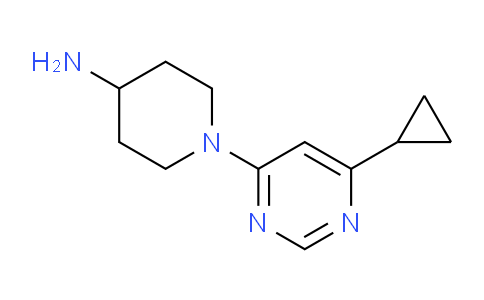 CAS No. 1707735-23-6, 1-(6-Cyclopropylpyrimidin-4-yl)piperidin-4-amine