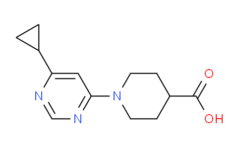 CAS No. 1713639-57-6, 1-(6-Cyclopropylpyrimidin-4-yl)piperidine-4-carboxylic acid