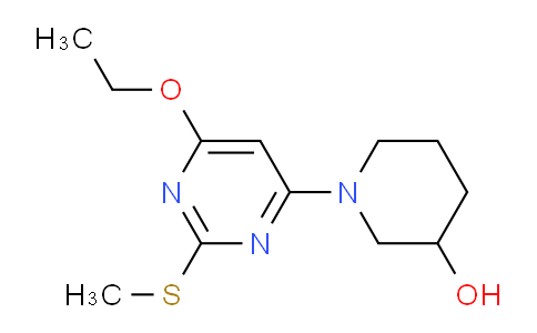 CAS No. 1353954-83-2, 1-(6-Ethoxy-2-(methylthio)pyrimidin-4-yl)piperidin-3-ol