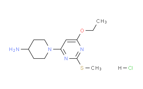 CAS No. 1353955-90-4, 1-(6-Ethoxy-2-(methylthio)pyrimidin-4-yl)piperidin-4-amine hydrochloride