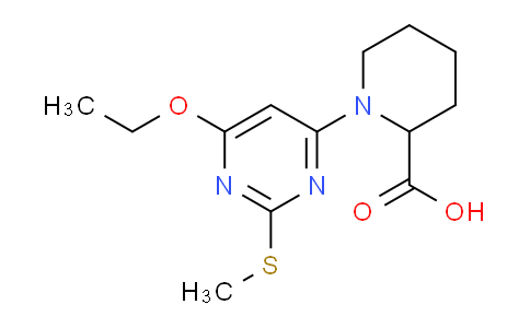 CAS No. 1353945-33-1, 1-(6-Ethoxy-2-(methylthio)pyrimidin-4-yl)piperidine-2-carboxylic acid