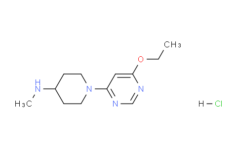 CAS No. 1353987-27-5, 1-(6-Ethoxypyrimidin-4-yl)-N-methylpiperidin-4-amine hydrochloride