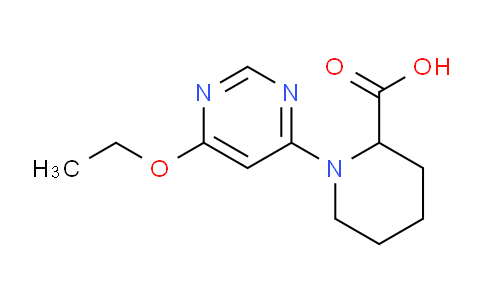 CAS No. 1353944-37-2, 1-(6-Ethoxypyrimidin-4-yl)piperidine-2-carboxylic acid