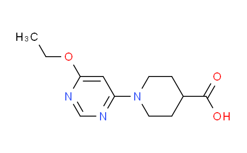 CAS No. 1353987-30-0, 1-(6-Ethoxypyrimidin-4-yl)piperidine-4-carboxylic acid