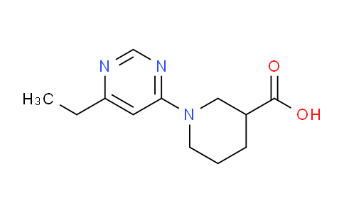 CAS No. 1270899-46-1, 1-(6-Ethylpyrimidin-4-yl)piperidine-3-carboxylic acid