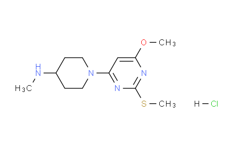 CAS No. 1353947-62-2, 1-(6-Methoxy-2-(methylthio)pyrimidin-4-yl)-N-methylpiperidin-4-amine hydrochloride