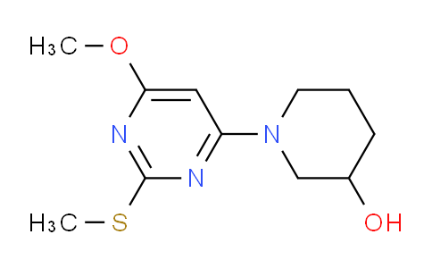 CAS No. 1353958-15-2, 1-(6-Methoxy-2-(methylthio)pyrimidin-4-yl)piperidin-3-ol
