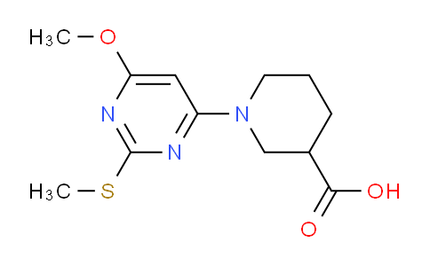 CAS No. 1353978-49-0, 1-(6-Methoxy-2-(methylthio)pyrimidin-4-yl)piperidine-3-carboxylic acid