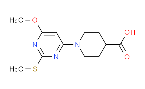 CAS No. 1353956-21-4, 1-(6-Methoxy-2-(methylthio)pyrimidin-4-yl)piperidine-4-carboxylic acid