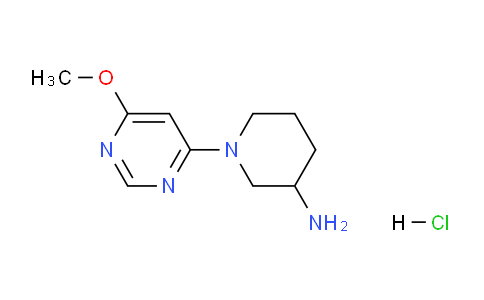 CAS No. 1185319-52-1, 1-(6-Methoxypyrimidin-4-yl)piperidin-3-amine hydrochloride