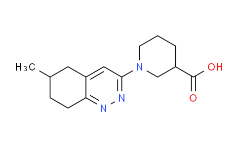 CAS No. 1707668-00-5, 1-(6-Methyl-5,6,7,8-tetrahydrocinnolin-3-yl)piperidine-3-carboxylic acid