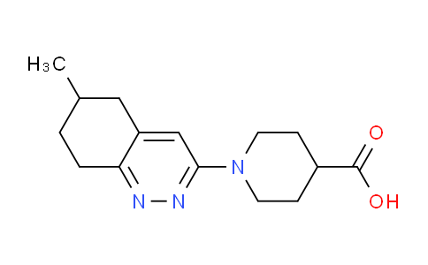 CAS No. 1707603-11-9, 1-(6-Methyl-5,6,7,8-tetrahydrocinnolin-3-yl)piperidine-4-carboxylic acid