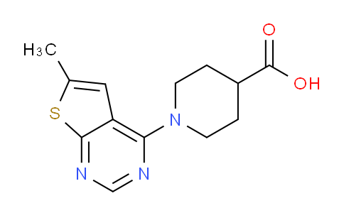 CAS No. 831242-24-1, 1-(6-Methylthieno[2,3-d]pyrimidin-4-yl)piperidine-4-carboxylic acid