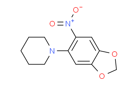 CAS No. 893765-34-9, 1-(6-Nitrobenzo[d][1,3]dioxol-5-yl)piperidine