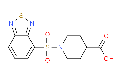 CAS No. 488090-09-1, 1-(Benzo[c][1,2,5]thiadiazol-4-ylsulfonyl)piperidine-4-carboxylic acid