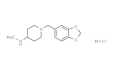 CAS No. 1417793-64-6, 1-(Benzo[d][1,3]dioxol-5-ylmethyl)-N-methylpiperidin-4-amine hydrochloride