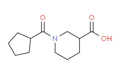 CAS No. 926227-70-5, 1-(Cyclopentanecarbonyl)piperidine-3-carboxylic acid
