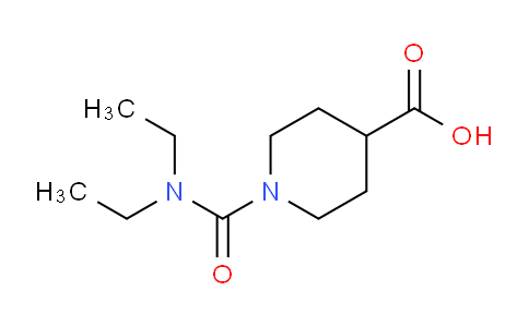 CAS No. 188854-42-4, 1-(Diethylcarbamoyl)piperidine-4-carboxylic acid