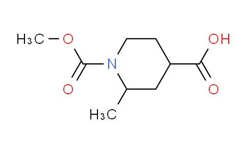 CAS No. 1251843-16-9, 1-(Methoxycarbonyl)-2-methylpiperidine-4-carboxylic acid