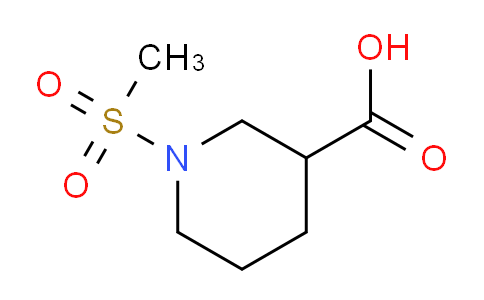 CAS No. 702670-29-9, 1-(Methylsulfonyl)piperidine-3-carboxylic acid