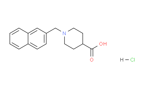 CAS No. 1185295-70-8, 1-(Naphthalen-2-ylmethyl)piperidine-4-carboxylic acid hydrochloride