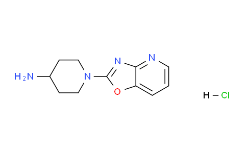 CAS No. 1158477-91-8, 1-(Oxazolo[4,5-b]pyridin-2-yl)piperidin-4-amine hydrochloride