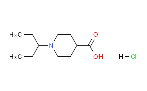 CAS No. 1437312-00-9, 1-(Pentan-3-yl)piperidine-4-carboxylic acid hydrochloride