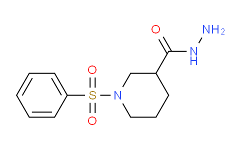 CAS No. 494825-75-1, 1-(Phenylsulfonyl)piperidine-3-carbohydrazide