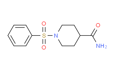 CAS No. 304668-32-4, 1-(Phenylsulfonyl)piperidine-4-carboxamide