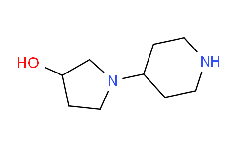 CAS No. 184969-05-9, 1-(Piperidin-4-yl)pyrrolidin-3-ol