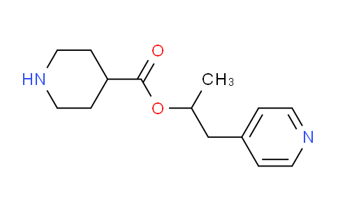 CAS No. 138030-54-3, 1-(Pyridin-4-yl)propan-2-yl piperidine-4-carboxylate