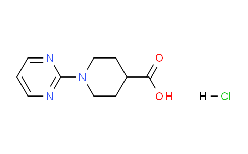 CAS No. 1051941-66-2, 1-(Pyrimidin-2-yl)piperidine-4-carboxylic acid hydrochloride